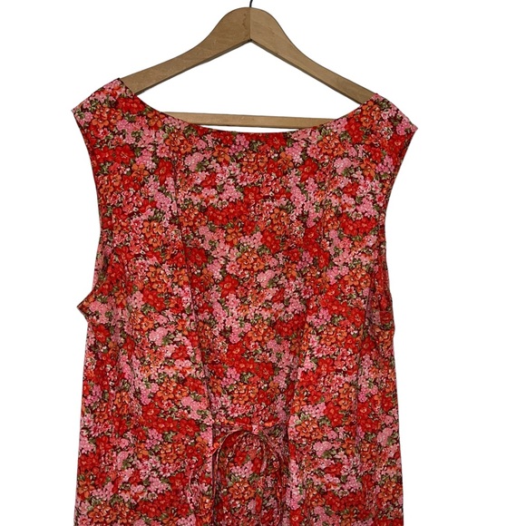 VTG 90s Y2K Floral Sleeveless Maxi Dress Size 20W - Picture 7 of 12